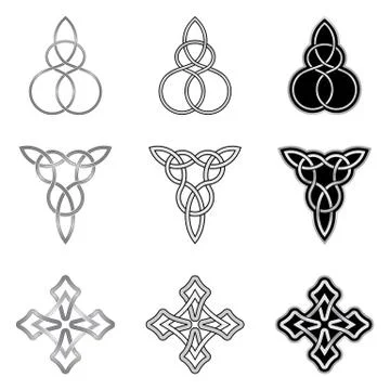 Endless Celtic patterns Illustrazione stock