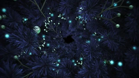 Endless Christmas Tunnel Stock Footage 264759036