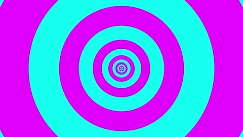 An endless circle moving outside. Abstract expanding circles animation. Abs.. Video stock 331653811