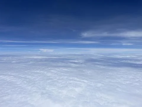 Endless Cloud Sea under Blue Sky Stock Photos