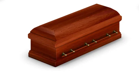 Endless Coffins (Wood) vertigo effect Stock Footage 37089401