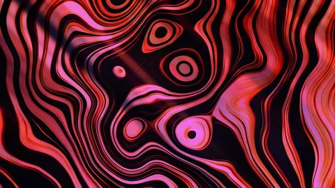 Endless colorful animation with wavy pattern. Motion. Liquid transforming stains Stock Footage 196830464