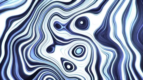 Endless colorful animation with wavy pattern. Motion. Liquid transforming stains Stock Illustration