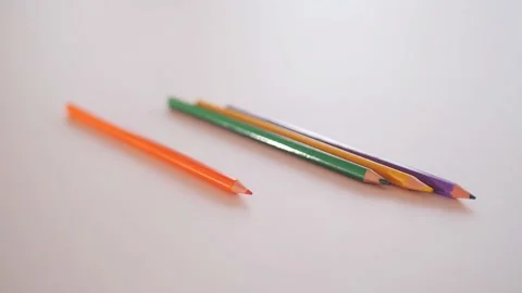 Endless coloring pencils Video stock 171461831