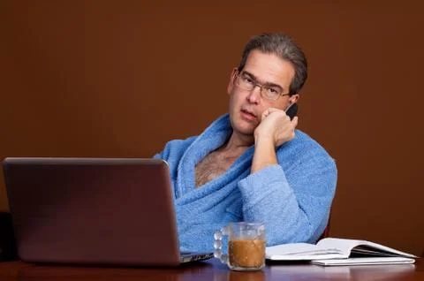 Endless confernce call Stock Photos