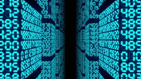 Endless cyber environment. Stock Footage 144570250