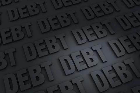 Endless debt Stock Illustration