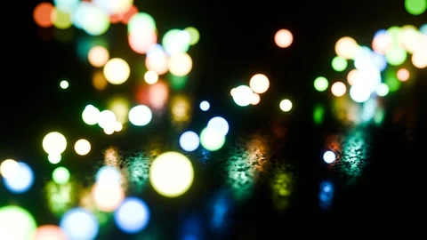 Endless defocused neon lights in a seamless loop. Video stock 291976162