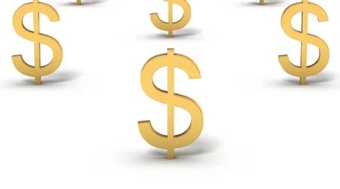 Endless Dollar Signs vertigo effec Stock Footage 40951567