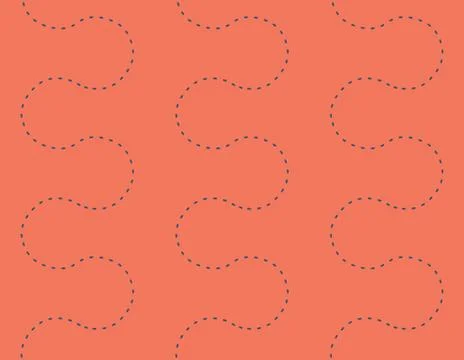 Endless Dots Path Seamless Background Stock Illustration