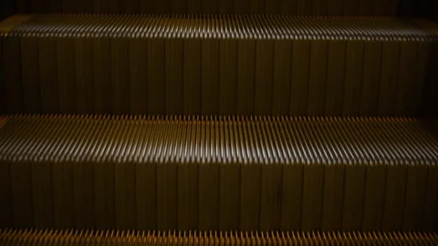 Endless Escalator Stairs Loop Stock Footage 97386747