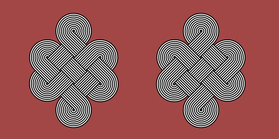 Endless eternity knot vector illustration Stock Illustration