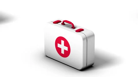 Endless First Aid Kits vertigo effect Stock Footage 35570738