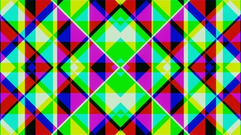 Endless fixated fantasy of an abstract pattern of multi-colored squares 스톡 동영상 173405596