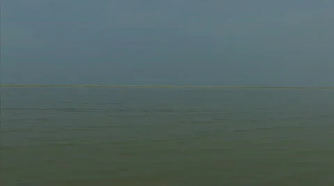 Endless Flat Ocean Light Blue HD Stock Footage 771763