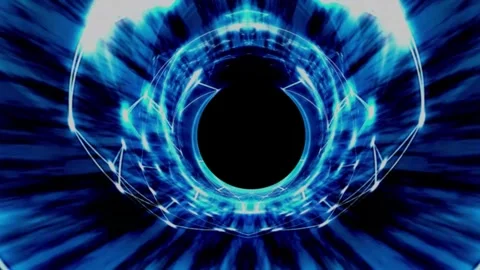 Endless flight at high speed. Flying through the light tunnel. Stock Footage 277522495