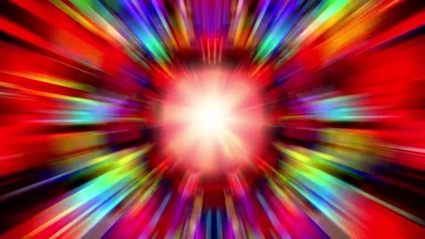 Endless flight at high speed. Flying through the light tunnel. Stock Footage 277522552