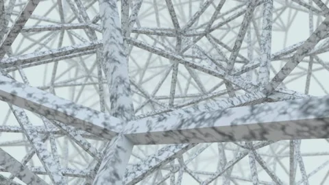 Endless flight inside construction. Seamless loop Stock Footage 166271941