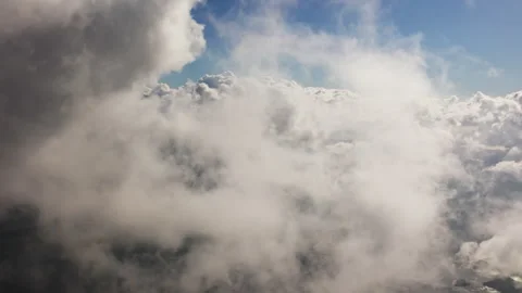 An endless flight through the clouds. Stock Footage 287871940