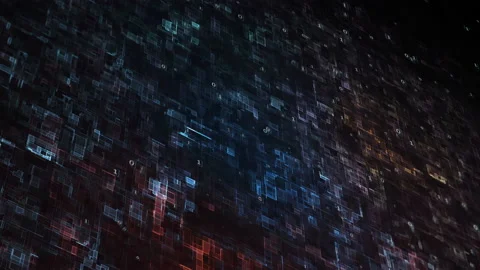 Endless flight through the vast digital network of data and diagrams. Video stock 167214956