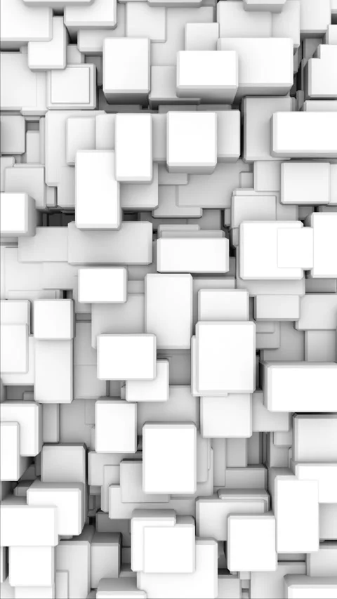 Endless Floating Cubes Animation Loop Stock Footage 305488982