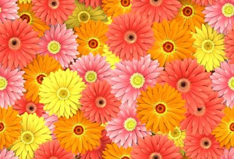 Endless floral pattern background Stock Photos