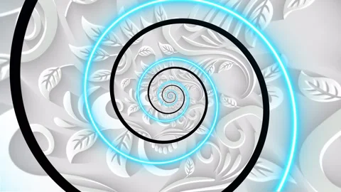 Endless Floral Pattern Stock Footage 313938854