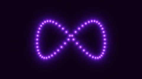 Endless flowing lights in a seamless loop for visuals Stock Footage 340647876
