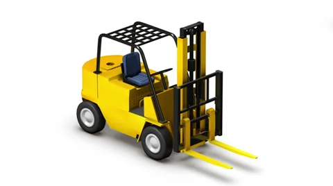 Endless Forklifts vertigo effect Stock Footage 33910174