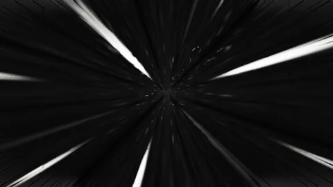Endless forward movement inside a dark gloomy tunnel with white lighting and abs Video stock 304650110