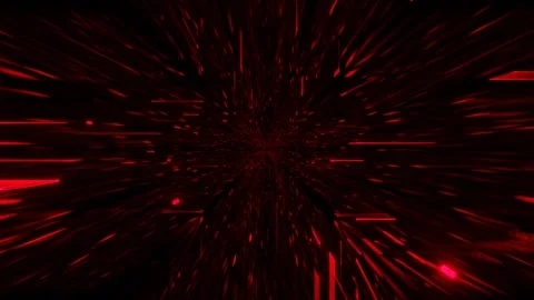 Endless forward movement inside a fantastic abstract tunnel with flashing glowin Stock Footage 304650309