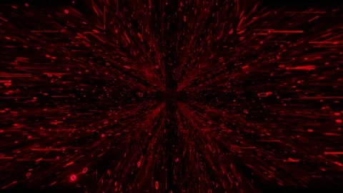 Endless forward movement inside a fantastic abstract tunnel with flashing glowin Stock Footage 304650326