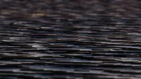 Endless forward movement over gray pixel surface. 3d render looped animation Stock Footage 311824086