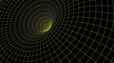 Endless framed tunnel in endless motion. Design. Black hole digital Stock Illustration