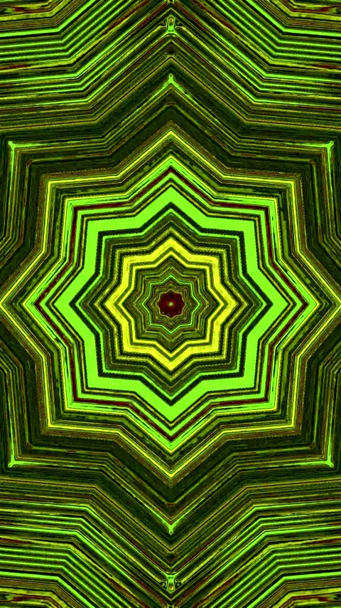 Endless geometric tunnel animation creates fluid movement and vibrant patte.. Stock Footage 320354369