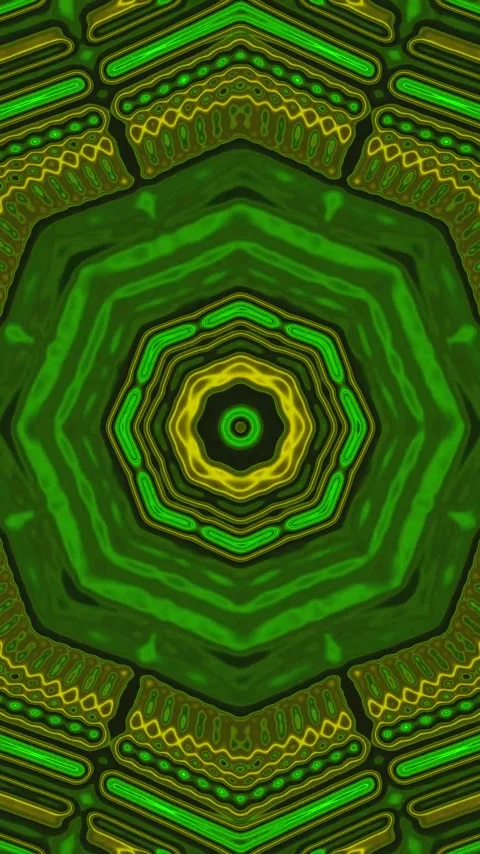 Endless green tunnel video loop creating a mesmerizing visual experience wi.. Stock Footage 321272182