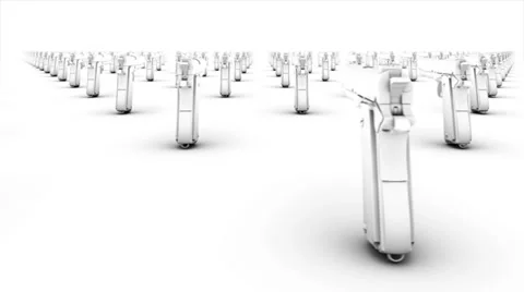 Endless handguns back view loop Stock Footage 31907229