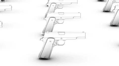 Endless handguns vertigo effect Stock Footage 31907271