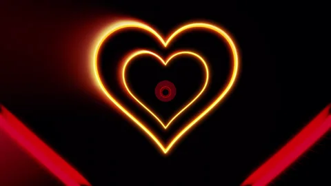 Endless Heart Tunnel Vj Loop 2 Vídeos de archivo 314562668