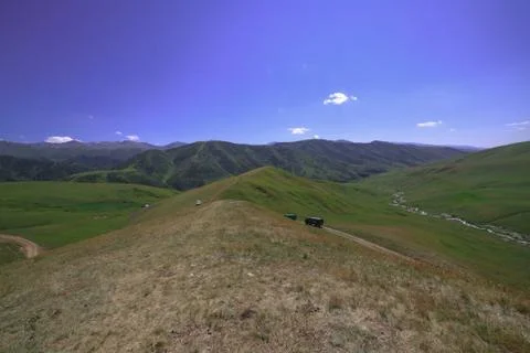 Endless hills. Stock Photos