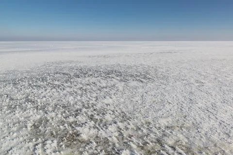 Endless ice field. 스톡 사진