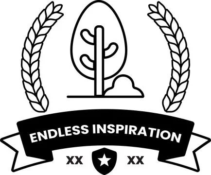 Endless inspiration is the concept of this logo Stock Illustration