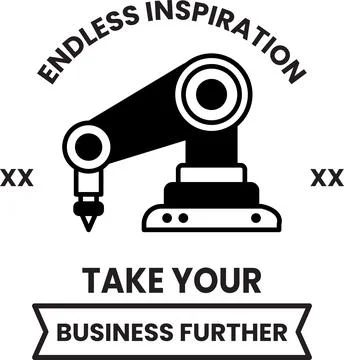Endless inspiration is the idea behind this image Illustrazione stock