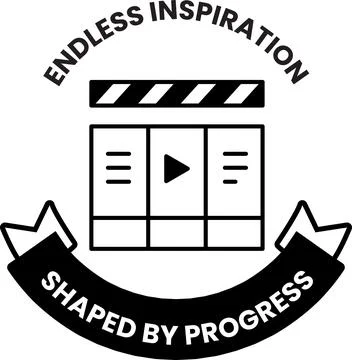 Endless inspiration is shaped by progress Stock Illustration