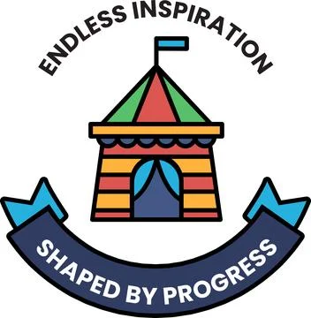 Endless inspiration is shaped by progress Stock Illustration