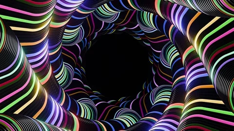 Endless kaleidoscope patterns for vibrant party and concert experiences Stock Footage 293774415