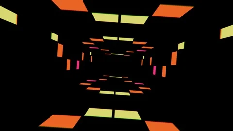 Endless kaleidoscope of vibrant patterns for dynamic music creations Stock Footage 296217675