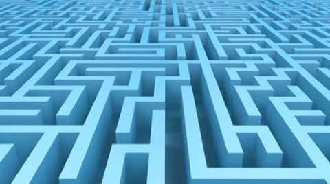 Endless labyrinth Stock Footage 8847417