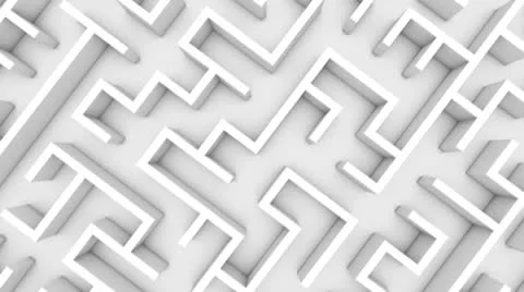 Endless labyrinth Stock Footage 8908946