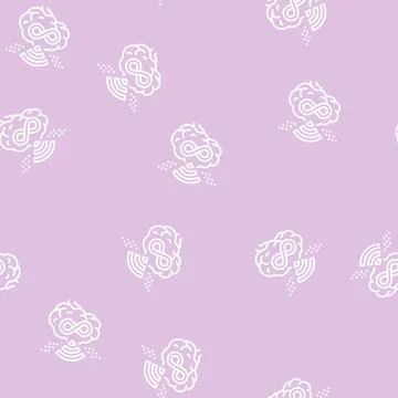 Endless learning line seamless pattern 스톡 일러스트